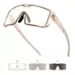 KAPVOE Occhiali da Ciclismo Fotocromatici Sportivi MTB e Bici da Corsa K232