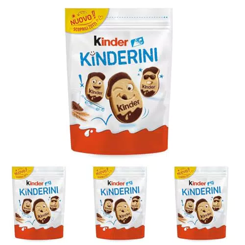 Kinderini Biscotti Frollini al Latte e Cacao con Crema – Perfetti per la Colazione