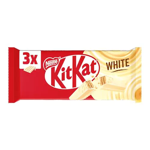 KitKat Wafer con Copertura Bianca - Snack Croccante al Cioccolato Bianco