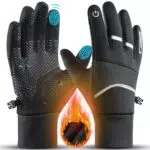 Kyncilor Guanti Invernali Uomo Touch Screen Antiscivolo Antivento per Sport