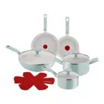 Lagostina Salvia set pentole antiaderenti in alluminio riciclato per induzione