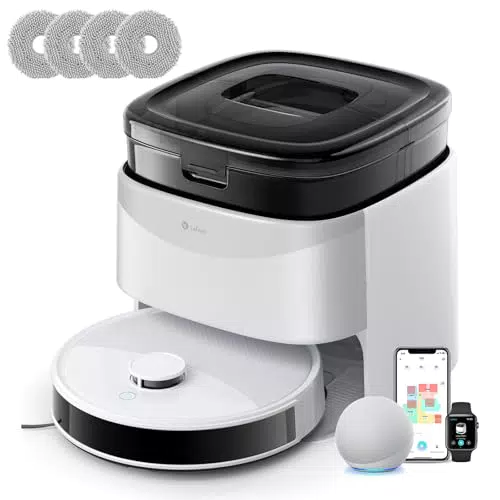 Lefant M3L Robot Aspirapolvere Lavapavimenti con Mappatura LiDAR e Alexa