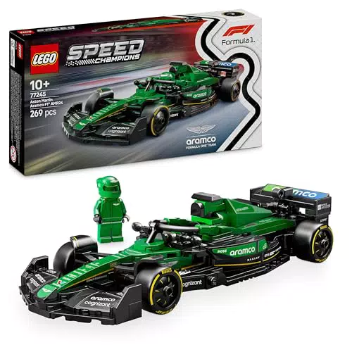 LEGO Speed Champions Aston Martin F1 AMR24, Auto da Corsa con Minifigure Pilota