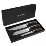 LIN ZHI REN Set Coltelli da Cucina Professionali in Acciaio Inox ad Alto Tenore di Carbonio