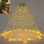 Luci LED per Albero di Natale con Timer, 8 Modalità, Impermeabili per Interno ed Esterno