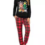 Marvmys Pigiama Donna Invernale Caldo Manica Lunga con Pantaloni e Tasche