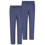 MISEMIYA Pantaloni Unisex a Vita Elastica per Uniforme da Lavoro Clinica Ospedale