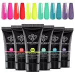 Modelones Polygel Acrigel per Unghie Kit Ricostruzione UV LED Gel Professionale