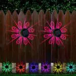 NEWNEN lampade solari da parete impermeabili per esterni giardino e terrazza