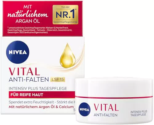 NIVEA Vital Antirughe Intensiv Plus Crema Giorno SPF 15 con Olio di Argan