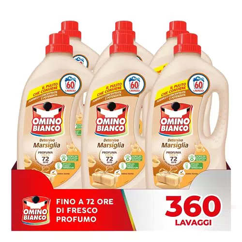 Omino Bianco - Detersivo Lavatrice Liquido, 360 Lavaggi