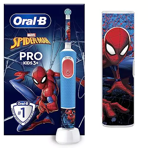 Oral-B Pro Kids Spazzolino Elettrico Ricaricabile per Bambini con Marvel Spider-Man