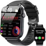 OUKITEL Smartwatch con Chiamate Bluetooth, Fitness Tracker, Cardiofrequenzimetro