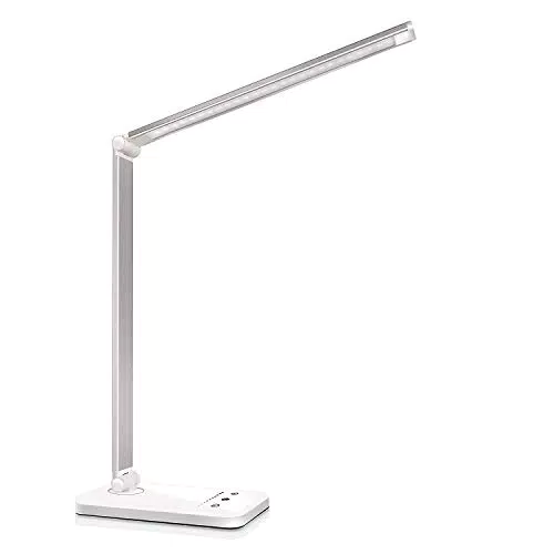 Oxylops Lampada da Scrivania LED Touch Control con USB, 10 Luminosità e 5 Modalità