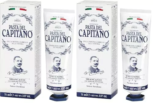 Pasta del Capitano 1905 Dentifricio Sbiancante Antibatterico Made in Italy