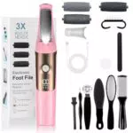 PKBD Pedicure Elettrico Professionale Impermeabile con Lima Esfoliante per Piedi