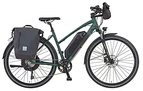 Prophete ET300 bicicletta elettrica trekking 28" telaio trapezoidale con borse