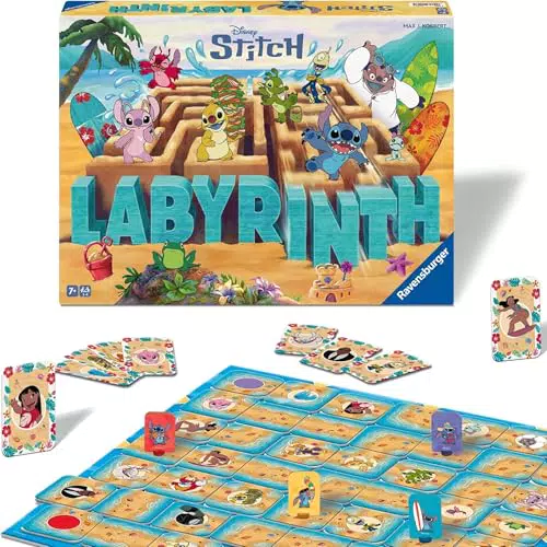 Ravensburger Labyrinth Stitch: Gioco da Tavolo Disney per Bambini 7+ e Famiglia