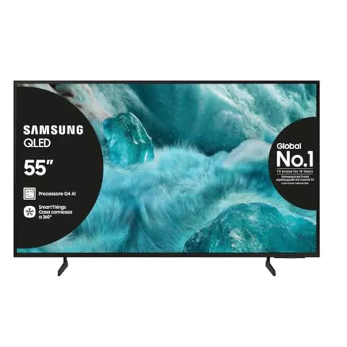 Samsung QE55Q7F4AUXZT QLED 4K Smart TV con Quantum Dot e Processore Q4