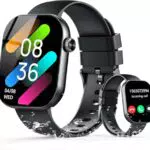 Smartwatch con Chiamata Bluetooth, Fitness Tracker Cardiofrequenzimetro 5ATM