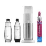 Sodastream Duo Gasatore per Acqua Frizzante con Bottiglia in Plastica e Vetro