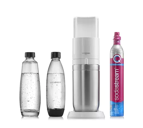 Sodastream Duo Gasatore per Acqua Frizzante con Bottiglia in Plastica e Vetro