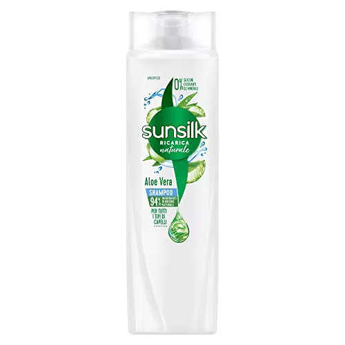 Sunsilk Shampoo Aloe Vera per Capelli Secchi, Nutriente e Idratante