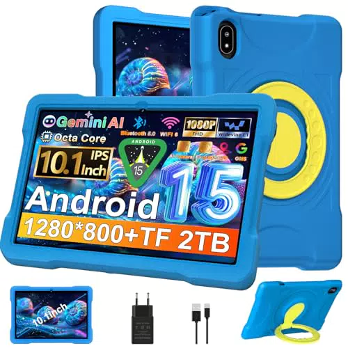 Tablet Android 15 Octa-Core 30GB RAM, 2TB TF, 5G WiFi, Gemini AI, Widevine L1