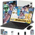 Tablet Android 15 10 Pollici con 64GB, Octa-Core, 5G WiFi, Tastiera e Mouse