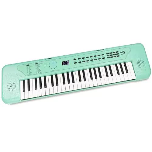 RockJam tastiera pianoforte USB con lezioni interattive e adesivi Keynote