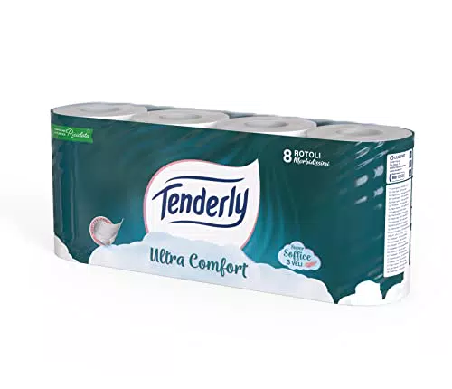 Tenderly Ultra Comfort carta igienica 3 veli dermatologicamente testata