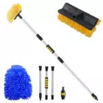 Tongboke Spazzola Telescopica Lavaggio Auto Rimovibile in Alluminio