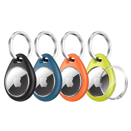 UNBREAKcable Portachiavi Airtag impermeabile in silicone per chiavi e animali