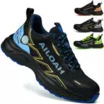 UOQC Scarpe antinfortunistiche leggere con punta in acciaio e suola antiscivolo