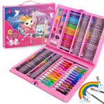 Weeksun Set per Disegno a Tema Castello con Valigetta per Bambini Artisti