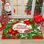 WELLXUNK Zerbino Natalizio Assorbente Antiscivolo per Ingresso e Porta