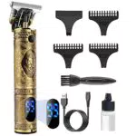 YiLFo Tagliacapelli Uomo Professionale USB Ricaricabile Impermeabile con LED