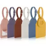 AiQInu Etichette Valigia aereo in PU con Copertura Protettiva AirTag per Borse e Zaini