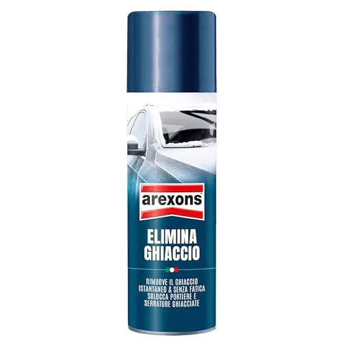 Arexons Elimina Ghiaccio Spray Sciogli Ghiaccio per Vetri e Parabrezza Auto
