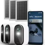 Arlo Essential 3 HD Videocamera WiFi Esterna con Batterie e Pannelli Solari