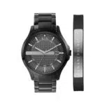 Armani Exchange Orologio Uomo al Quarzo con Cassa 46 mm e Cinturino in Acciaio