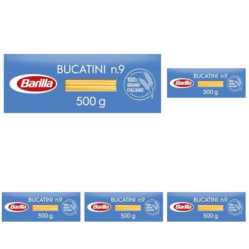 Barilla Pasta Bucatini N.9, Pasta Lunga di Semola di Grano Duro
