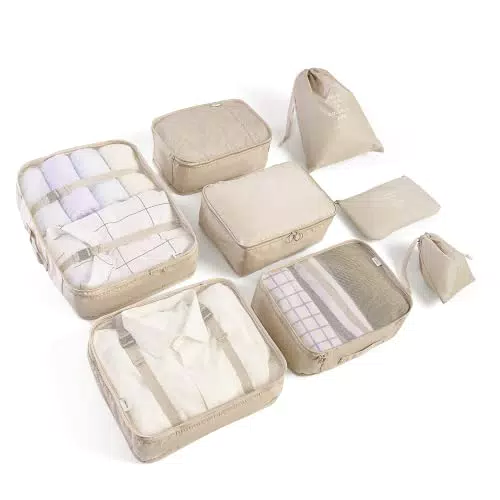BillyBath Set Organizer Valigia e Sacchetti da Viaggio per Vestiti e Scarpe