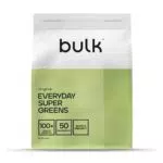 Bulk Super Greens Polvere con 50 Vitamine e Superfood per Immunità e Benessere