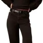 Calvin Klein CK Essential Jeans Donna Vita Alta Dritti