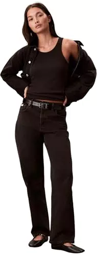 Calvin Klein Jeans Donna A Vita Alta Dritti CK Essential