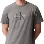 Calvin Klein T-Shirt Uomo Monologo in Cotone a Maniche Corte