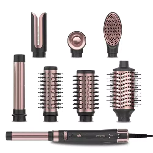 Cecotec Styler AirGlam Gyro 8in1 Multifunzione con Rivestimento Ceramica Cheratina