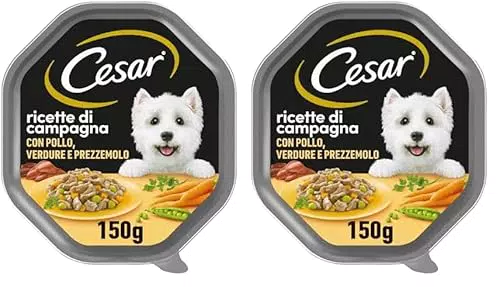 Cesar Ricette di Campagna Pollo e Verdure per Cani