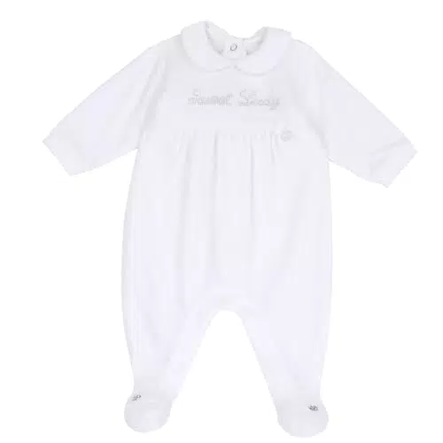 Chicco, Tutina Neonata in Calda e Morbida Ciniglia, con Comoda Apertura Entrogamba